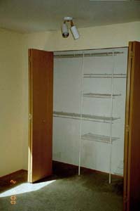 master bedroom closet - identical closet in another bedroom